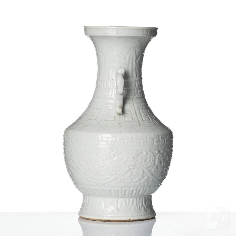 A blanc de chine 'lotus' vase, - 图4